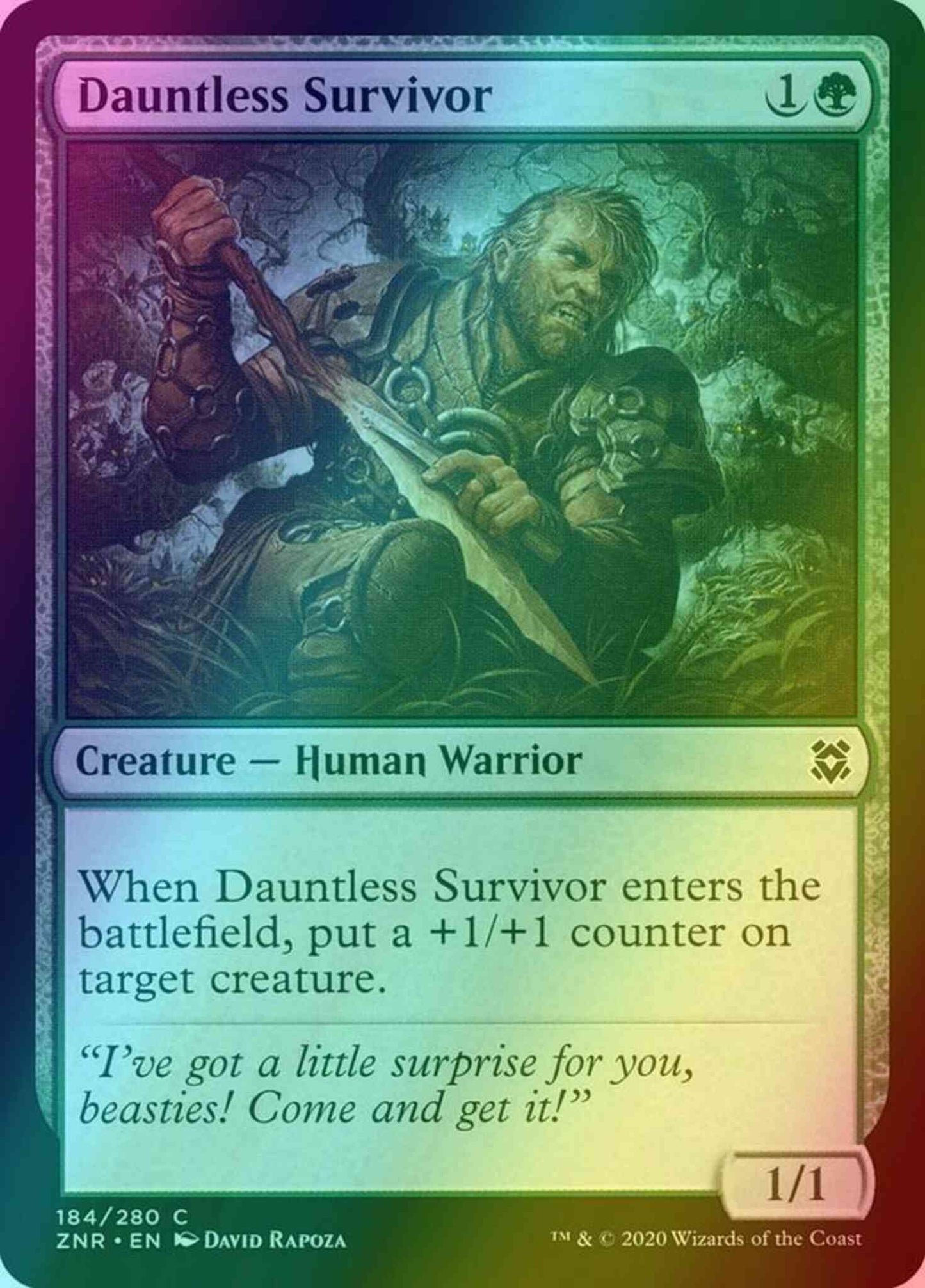 Dauntless Survivor [184] [Zendikar Rising] [Foil]