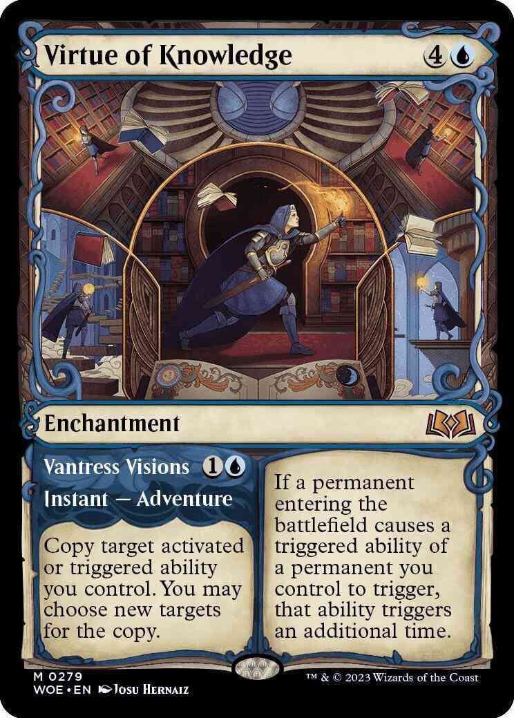 Virtue of Knowledge // Vantress Visions [279] [Adventure Showcase] [Wilds of Eldraine] [Non-Foil]