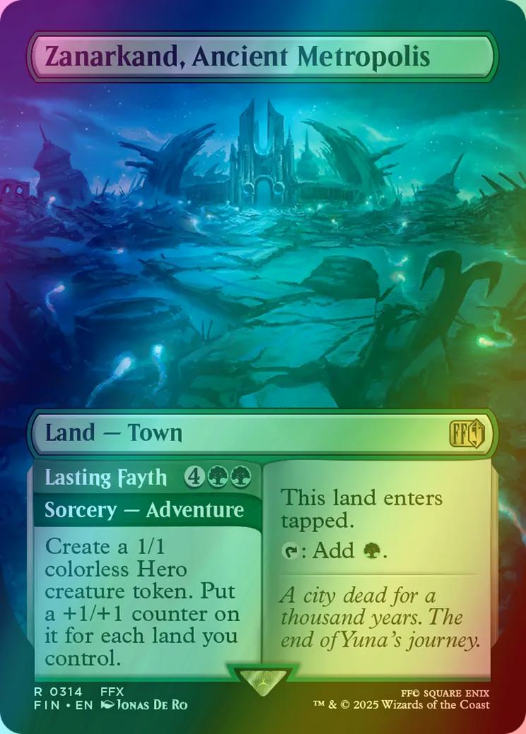 Zanarkand, Ancient Metropolis // Lasting Fayth [314] [Borderless] [FINAL FANTASY] [Foil]