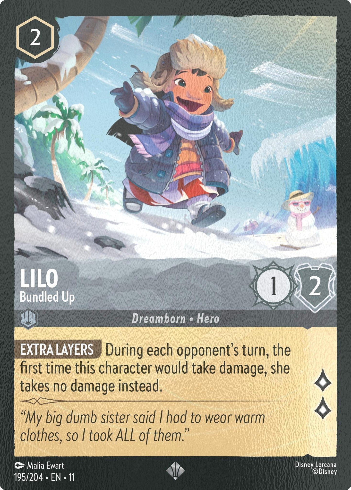 Lilo - Bundled Up - 195/204 [Winterspell] [Cold Foil]