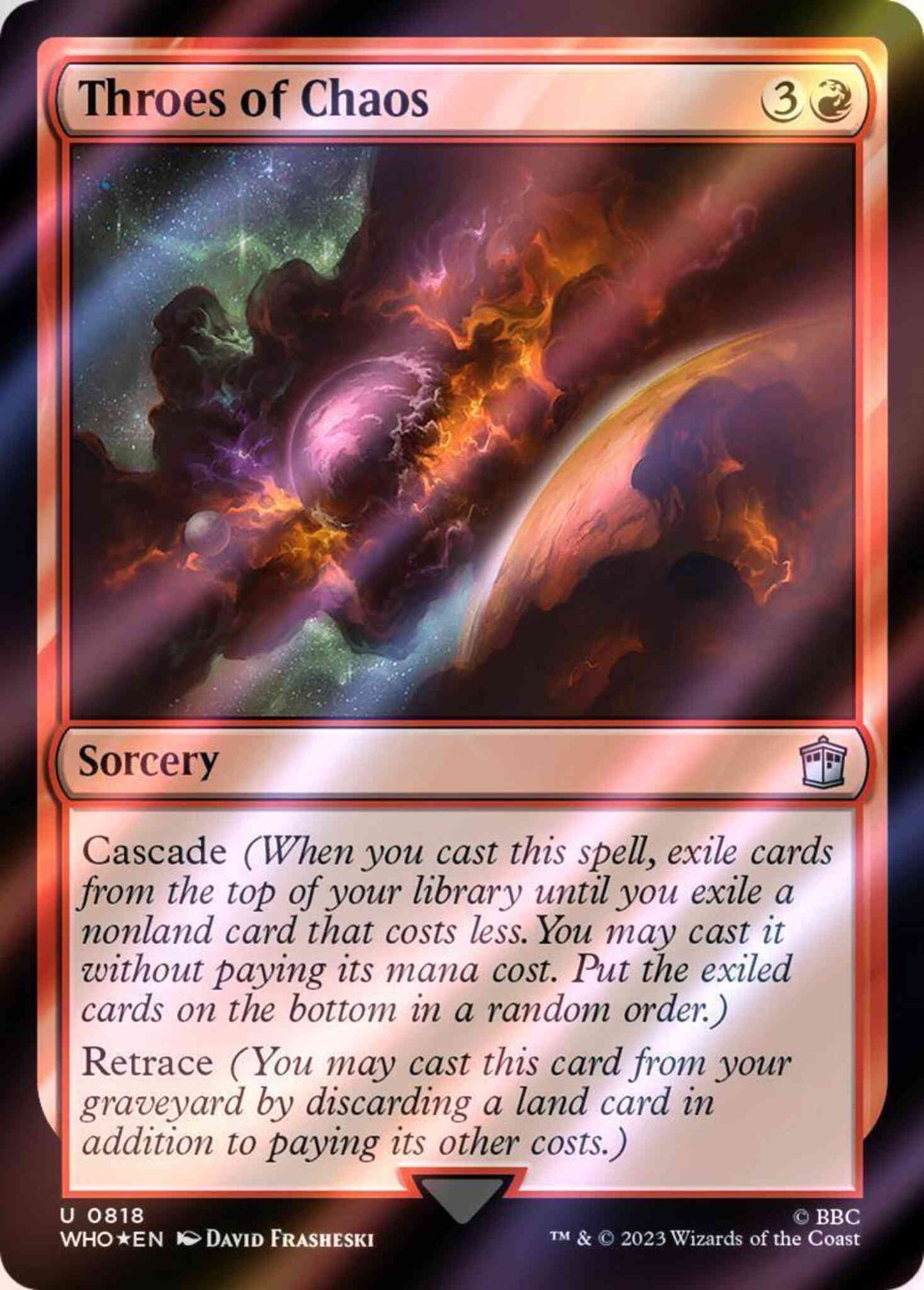 Throes of Chaos [818] [Universes Beyond: Doctor Who] [Surge Foil]