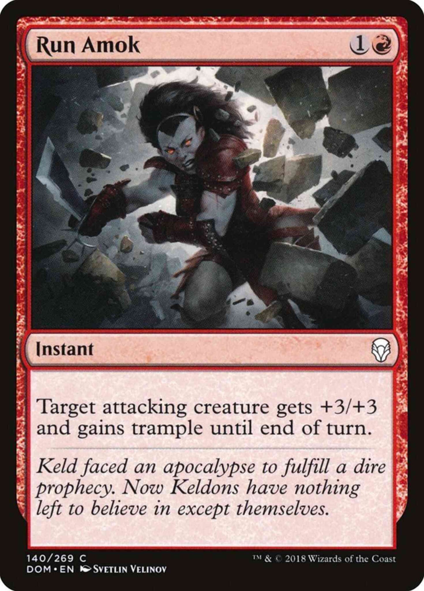 Run Amok [140] [Dominaria] [Non-Foil]