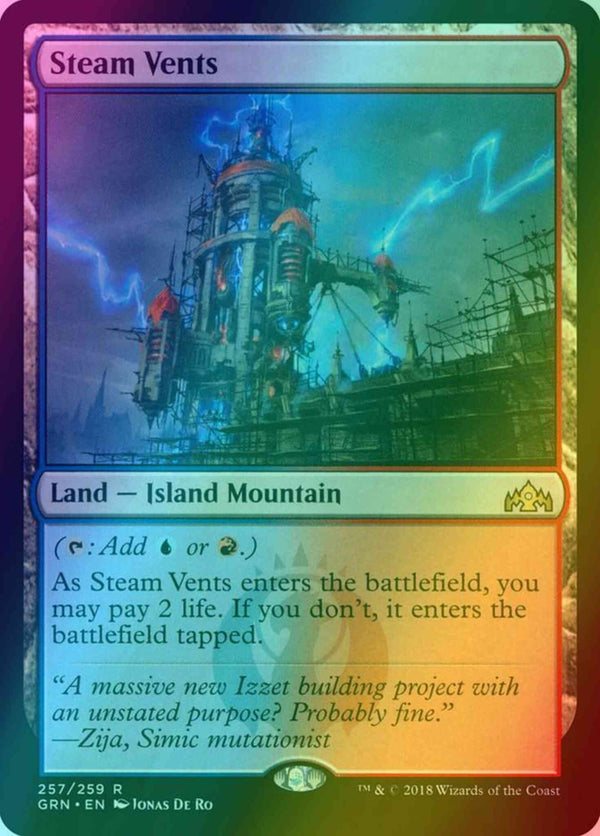 Steam Vents [257] [Guilds of Ravnica] [Foil]