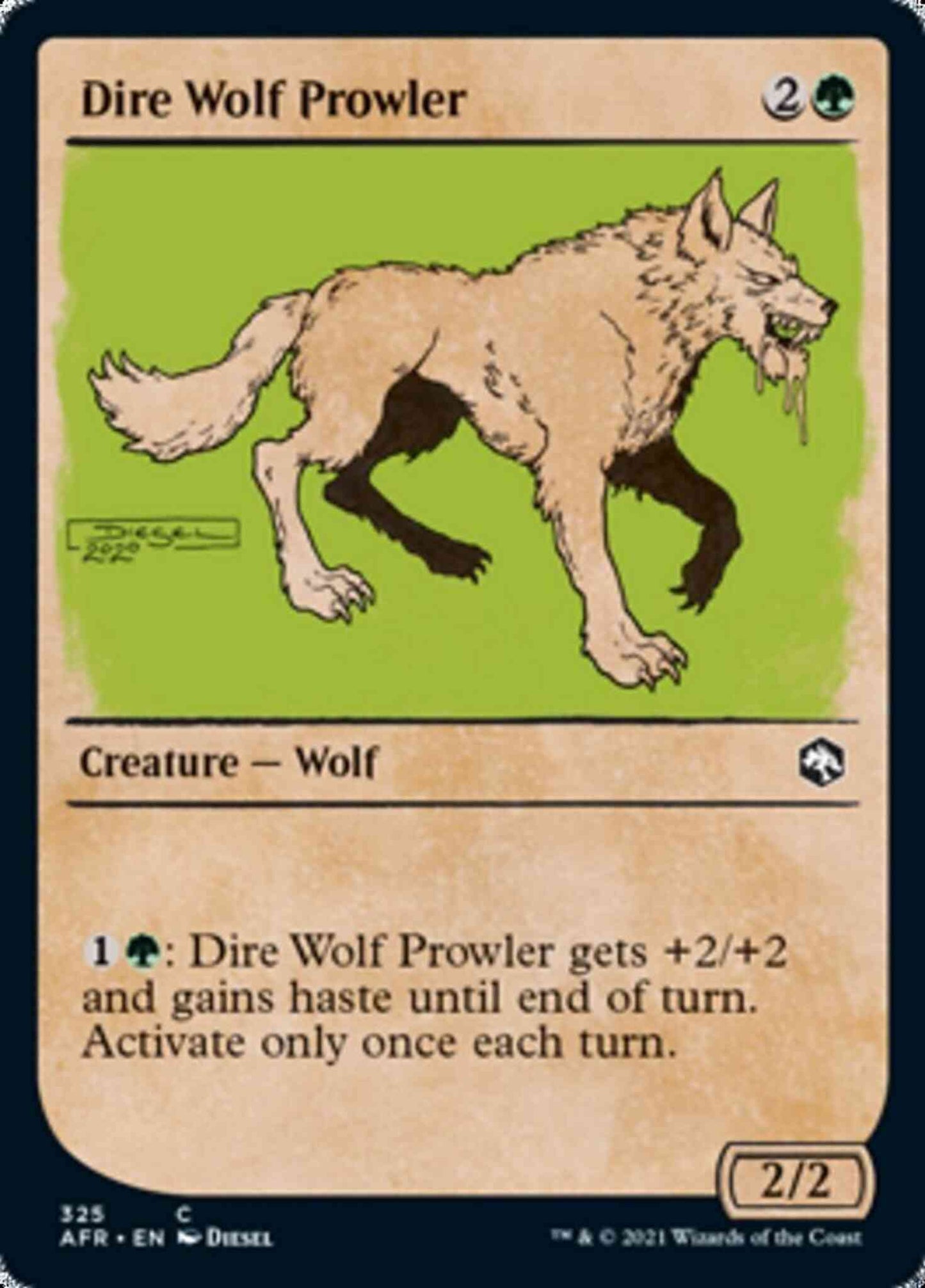 Dire Wolf Prowler [325] [Rulebook Showcase] [Adventures in the Forgotten Realms] [Non-Foil]
