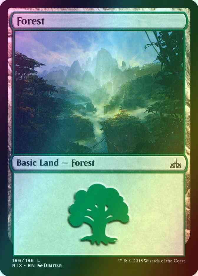 Forest [196] [Rivals of Ixalan] [Foil]
