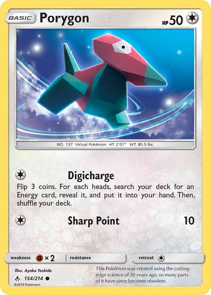 Porygon - 154/214 - Common [sm10-154] [Non-Holo]