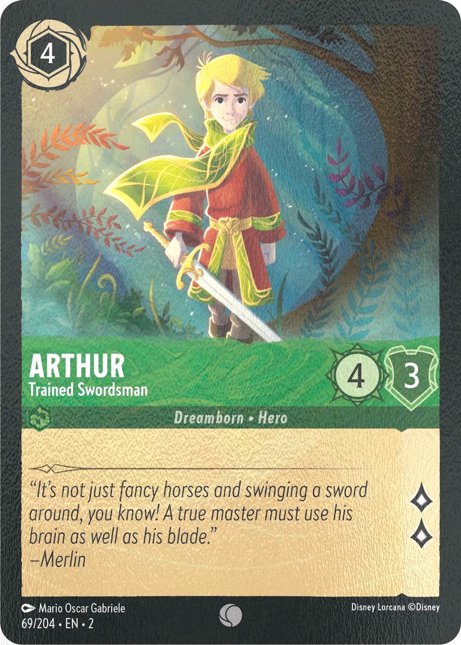 Arthur - Trained Swordsman - 69/204 [Rise Of The Floodborn] [Cold Foil]