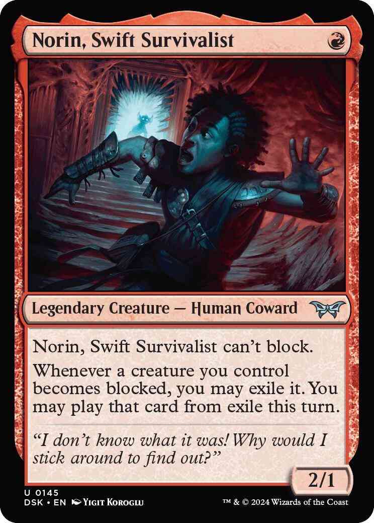 Norin, Swift Survivalist [145] [Duskmourn: House of Horror] [Non-Foil]