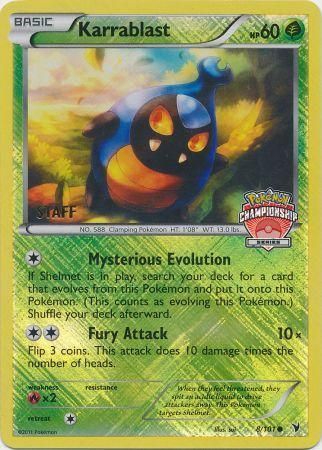 Karrablast - 8 - Promotional - Crosshatch Holo City Championships Staff 2011 [Reverse Holo]