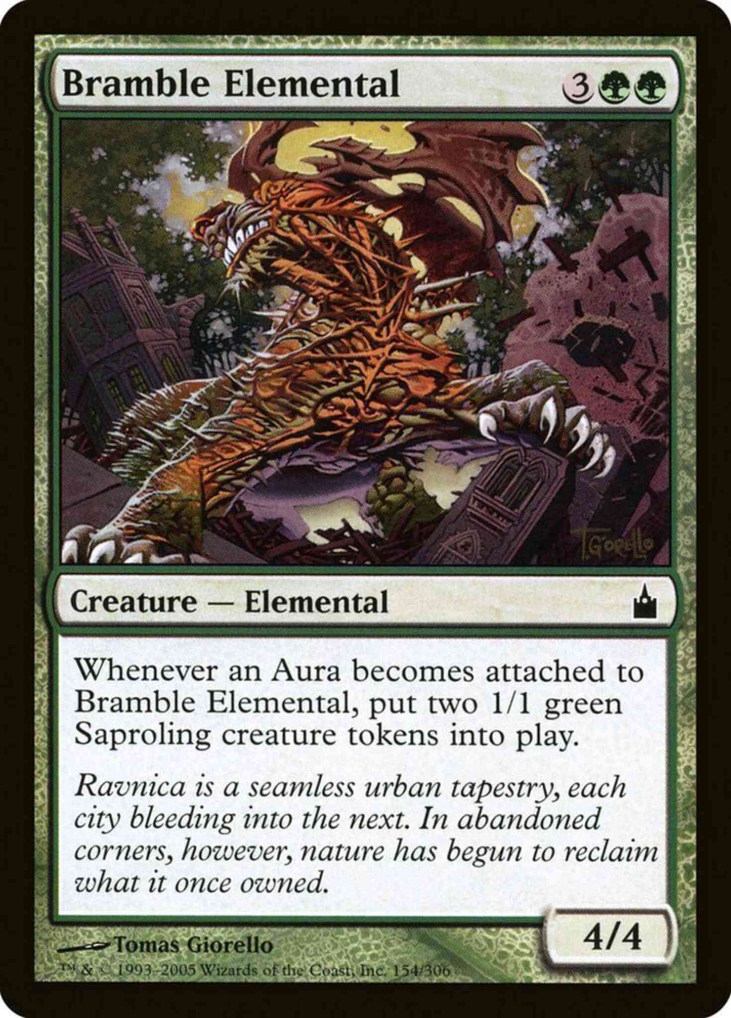 Bramble Elemental [154] [Ravnica City Of Guilds] [Non-Foil]