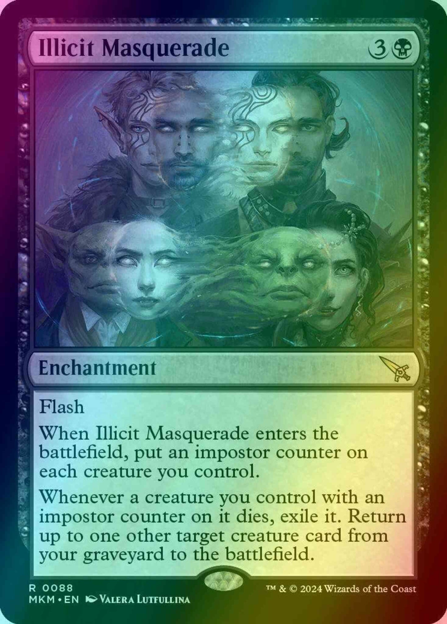 Illicit Masquerade [88] [Murders at Karlov Manor] [Foil]