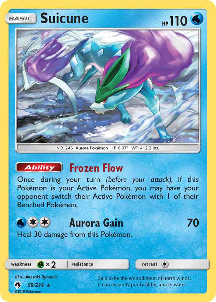 Suicune - 59/214 - Rare Holo [sm8-59] [Holo]