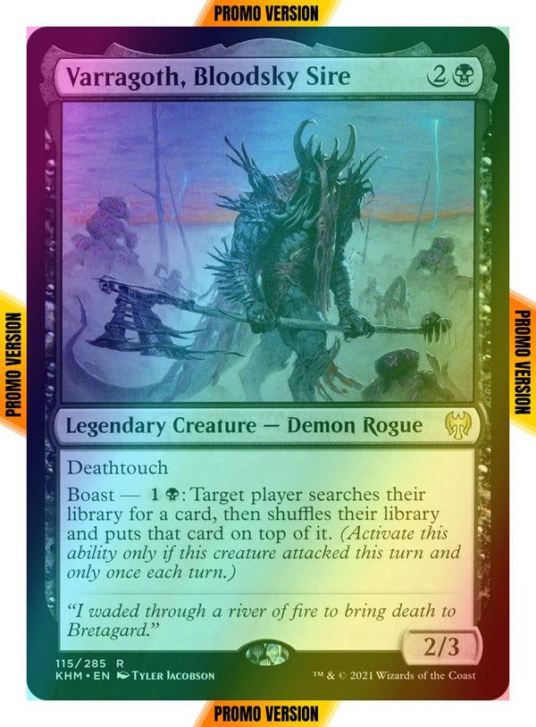 Varragoth, Bloodsky Sire [Promo Pack] [115p] [Kaldheim Promos] [Foil]
