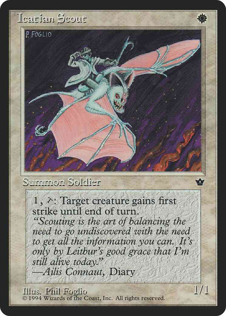 Icatian Scout [Phil Foglio] [13d] [Fallen Empires] [Non-Foil]