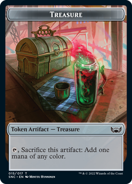 Plant Token (27) // Treasure Token (15) [Streets of New Capenna: Commander: Tokens] [Non-Foil]