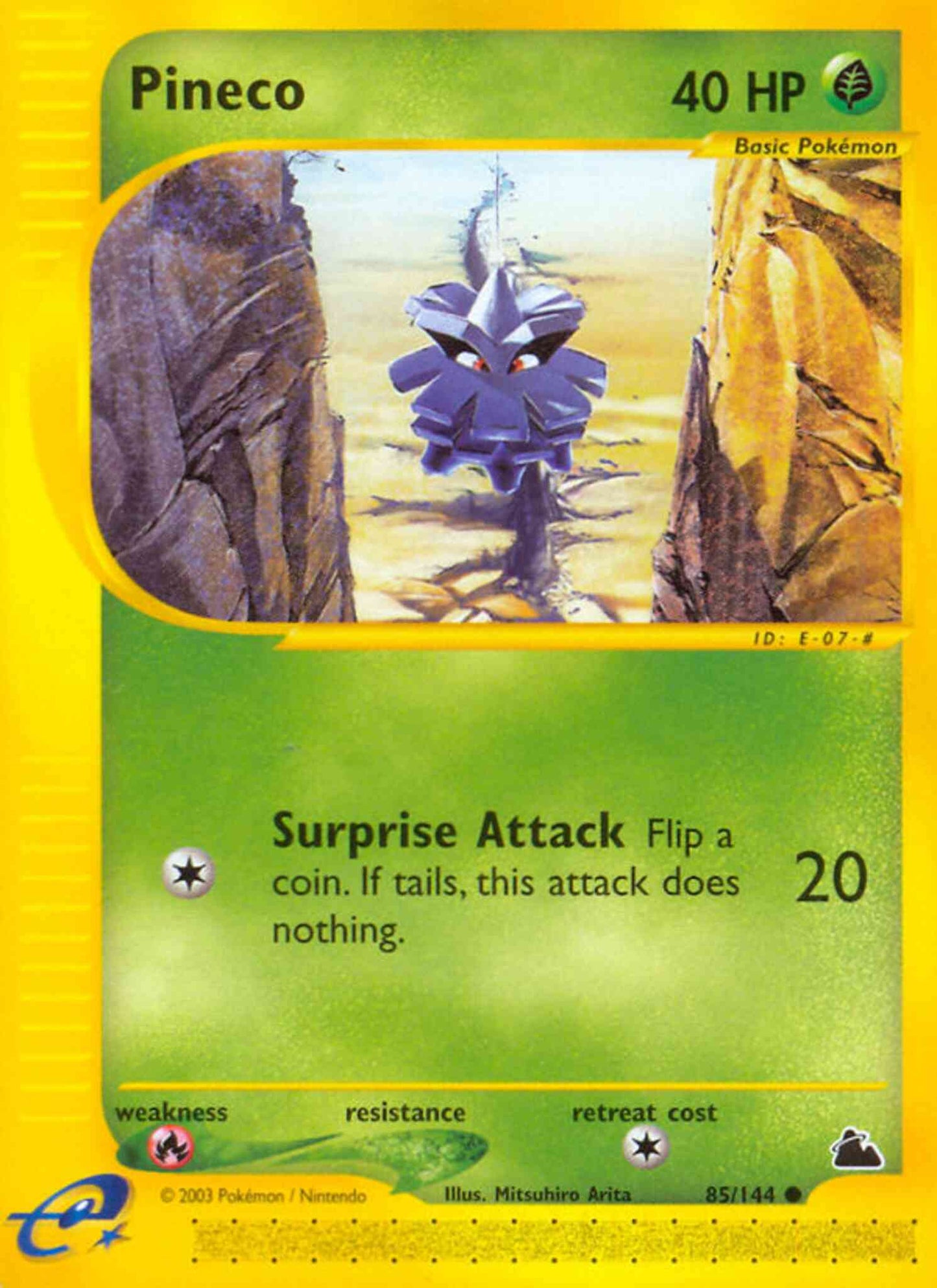 Pineco - 85/144 - Common [ecard3-85] [Non-Holo]