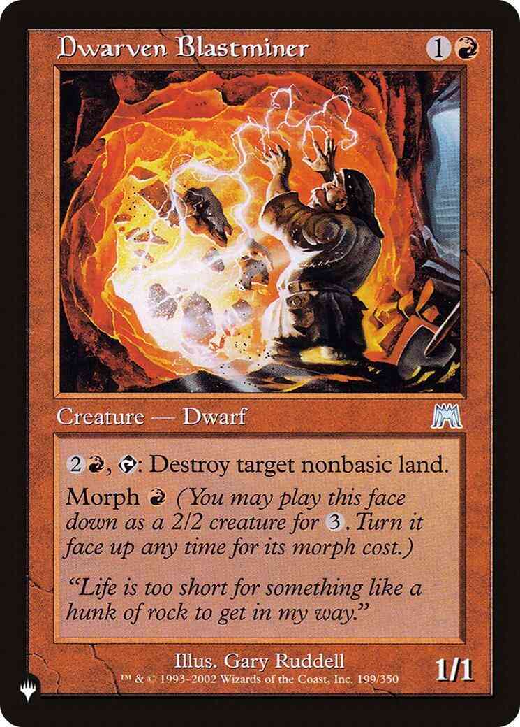 Dwarven Blastminer [ONS-199] [The List] [Non-Foil]