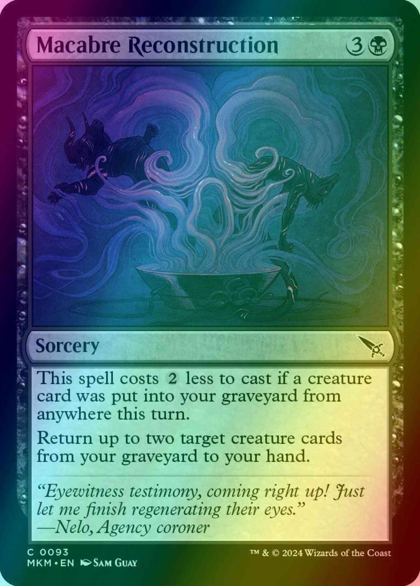 Macabre Reconstruction [93] [Murders at Karlov Manor] [Foil]