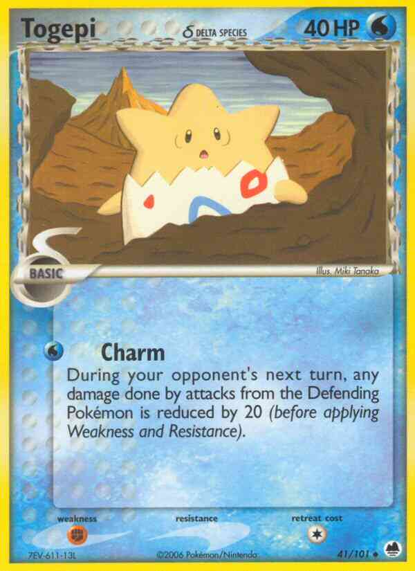 Togepi δ - 41/101 - Uncommon [ex15-41] [Reverse Holo]