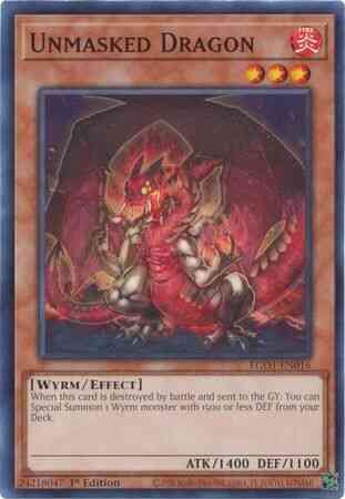 Unmasked Dragon - EGO1-EN016 - Common - 1st Edition