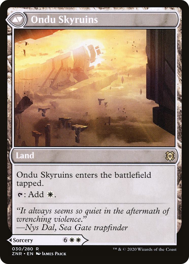 Ondu Inversion // Ondu Skyruins [ZNR-30] [The List] [Non-Foil]