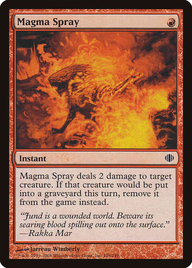 Magma Spray [108] [Shards Of Alara] [Non-Foil]