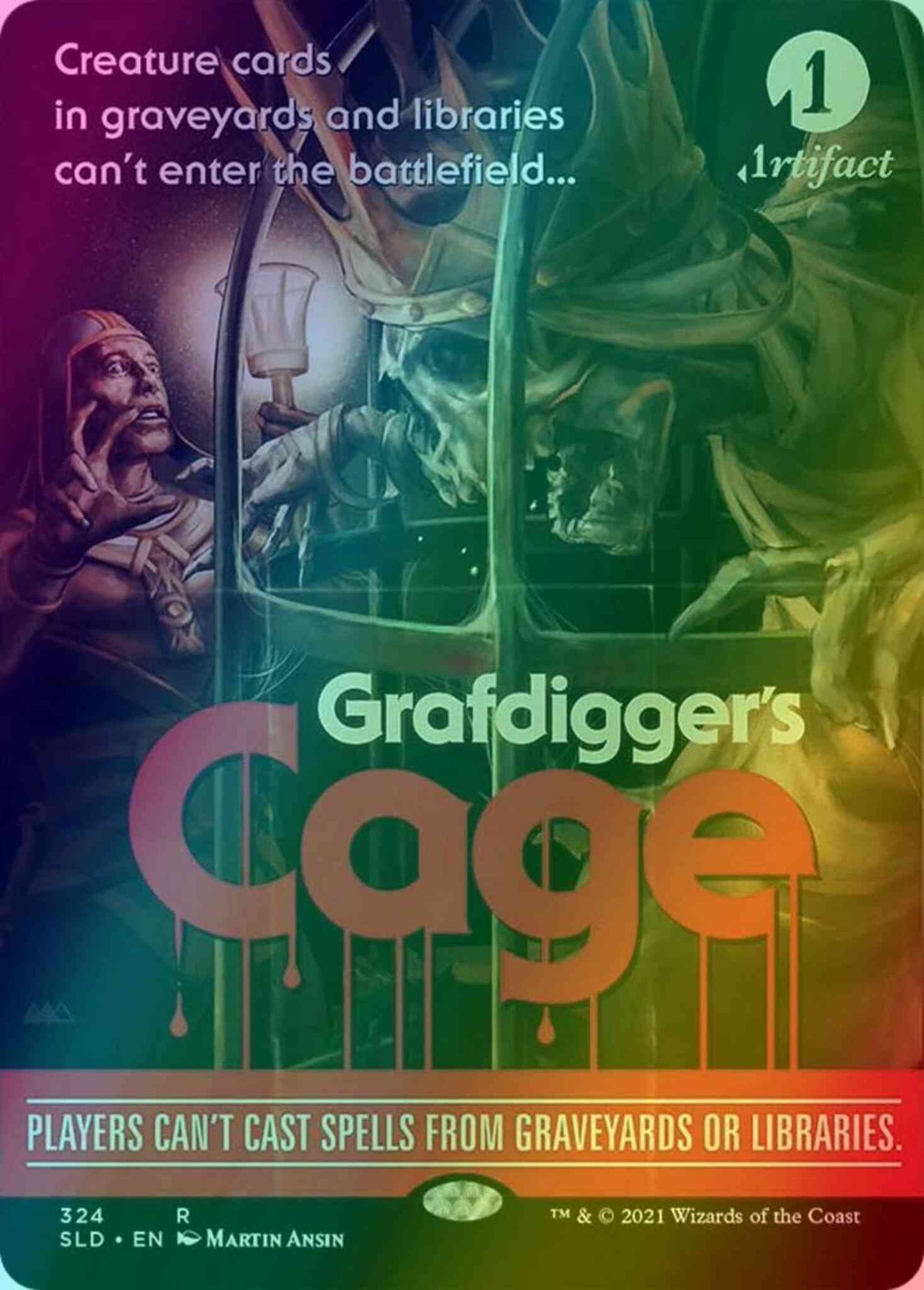 Grafdigger's Cage [0324] [Monster Movie Marathon] [Secret Lair Drop] [Foil]