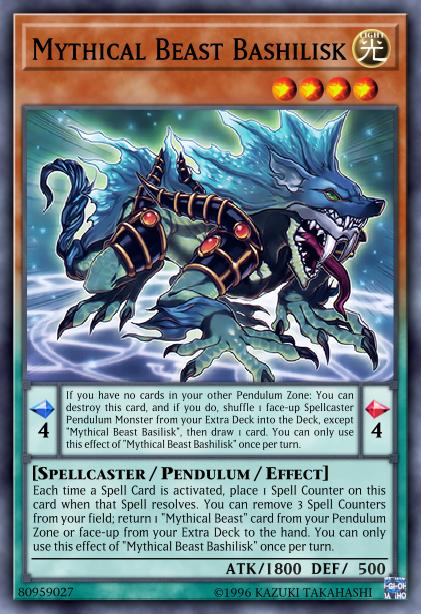 Mythical Beast Bashilisk - EXFO-EN025 - Rare - 1st Edition