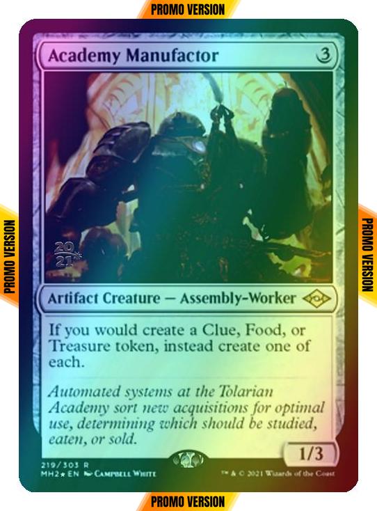 Academy Manufactor [Prerelease] [219S] [Modern Horizons 2 Promos] [Foil]