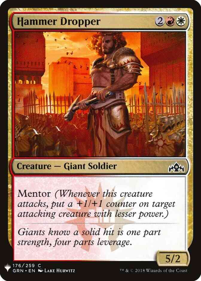 Hammer Dropper [GRN-176] [The List] [Non-Foil]