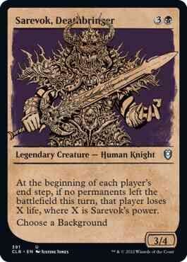 Sarevok, Deathbringer [391] [Rulebook Showcase] [Commander Legends: Battle for Baldur's Gate] [Non-Foil]