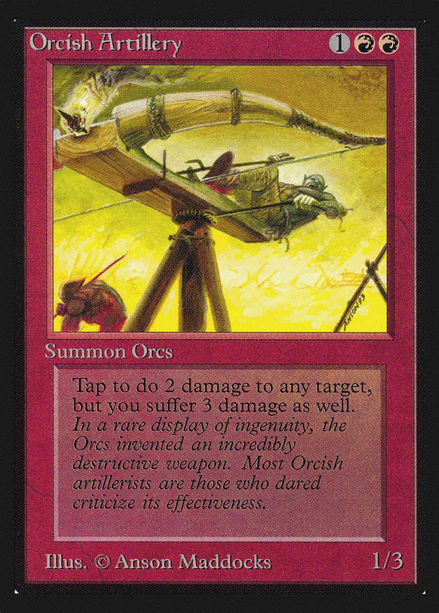 Orcish Artillery [166] [Intl Collectors Edition] [Non-Foil]