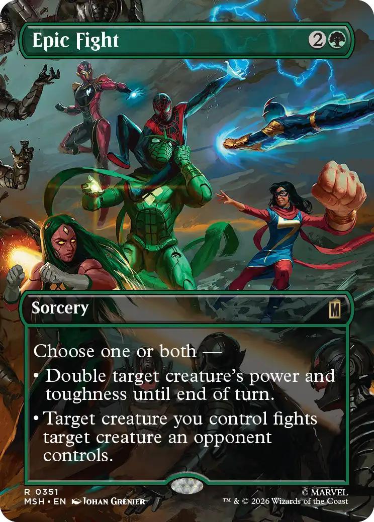 Epic Fight [351] [Borderless] [Scene] [Marvel Super Heroes] [Non-Foil]