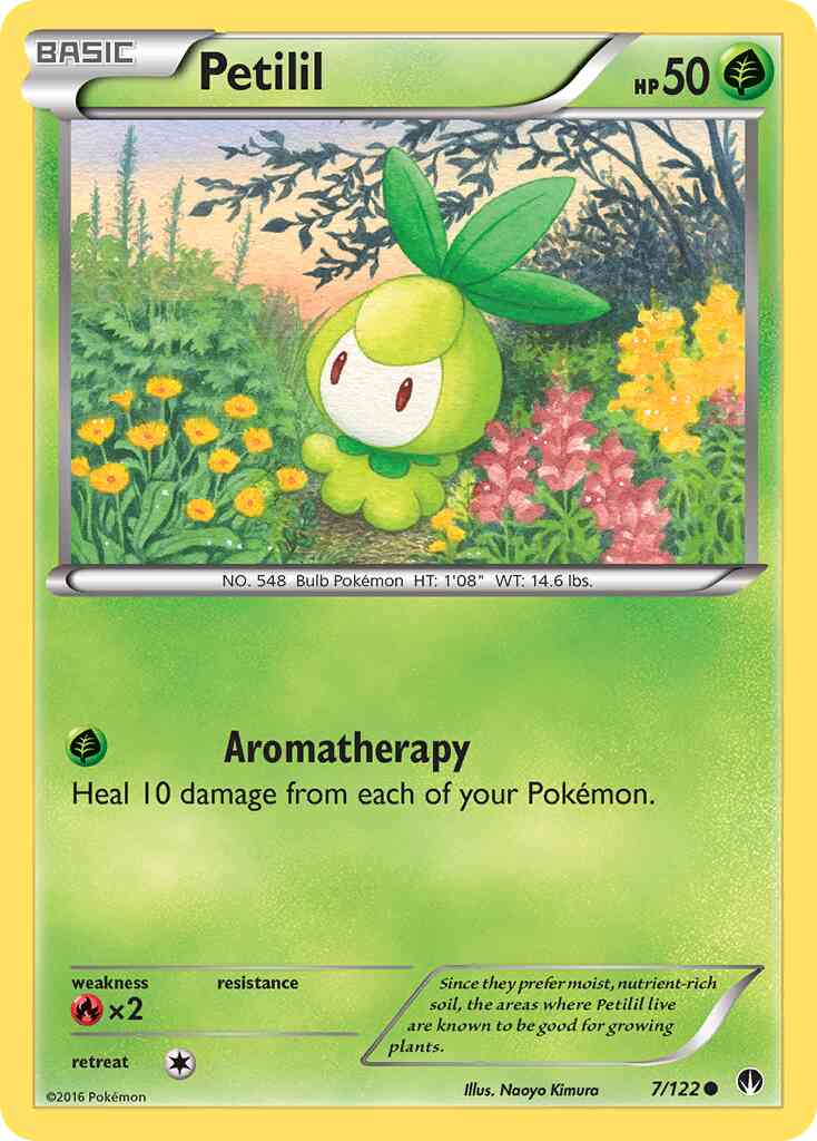 Petilil - 7/122 - Common [xy9-7] [Reverse Holo]