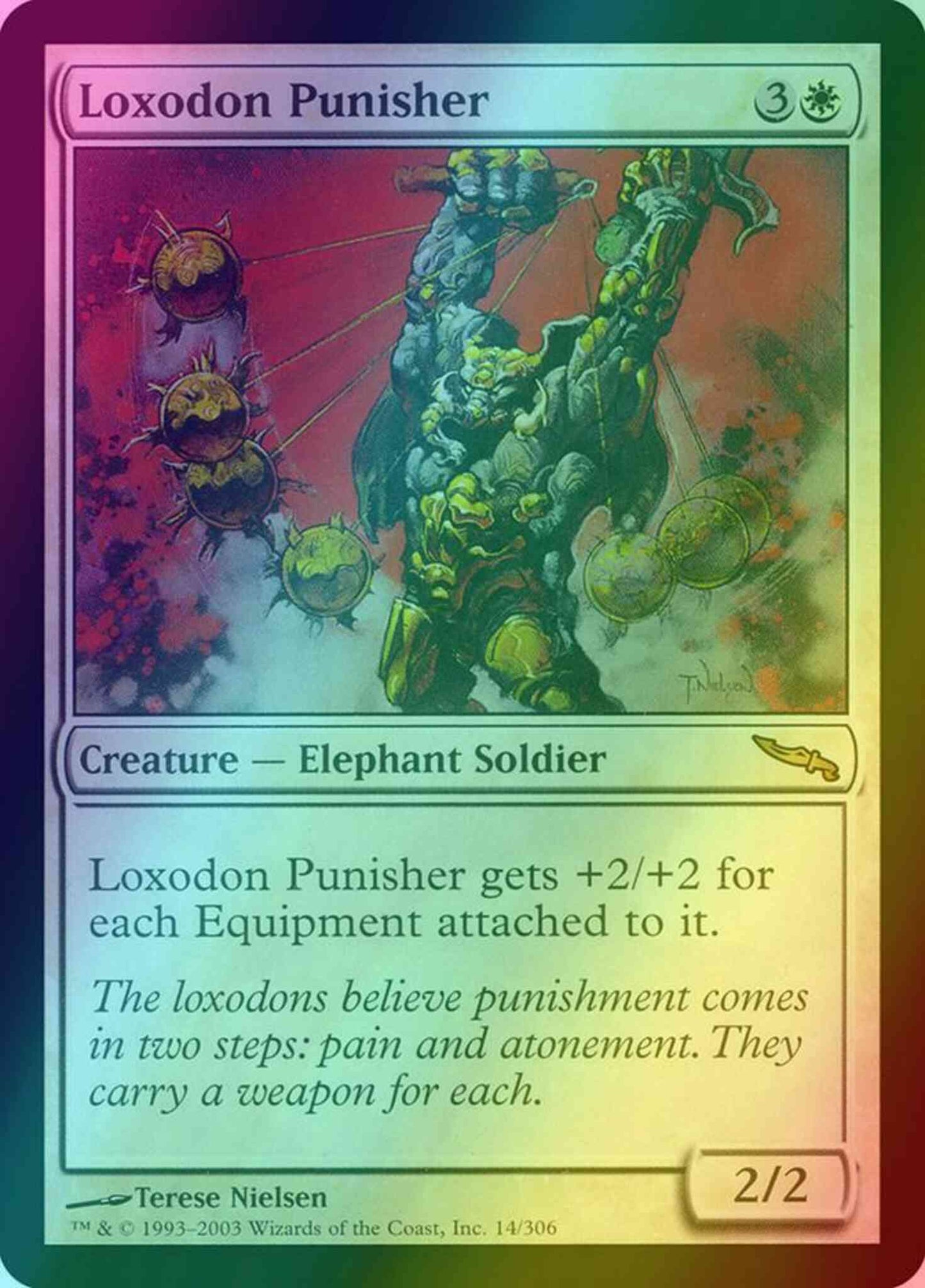 Loxodon Punisher [14] [Mirrodin] [Foil]