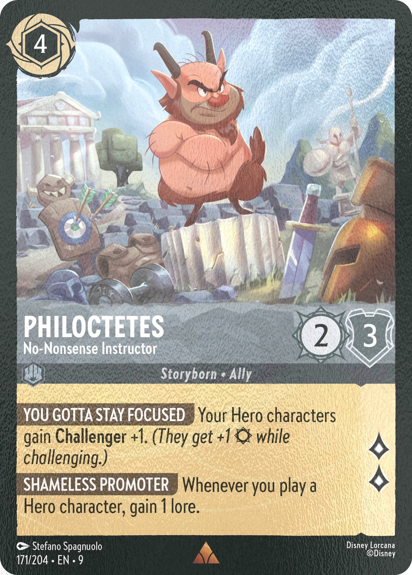 Philoctetes - No-Nonsense Instructor - 171/204 [Fabled] [Cold Foil]