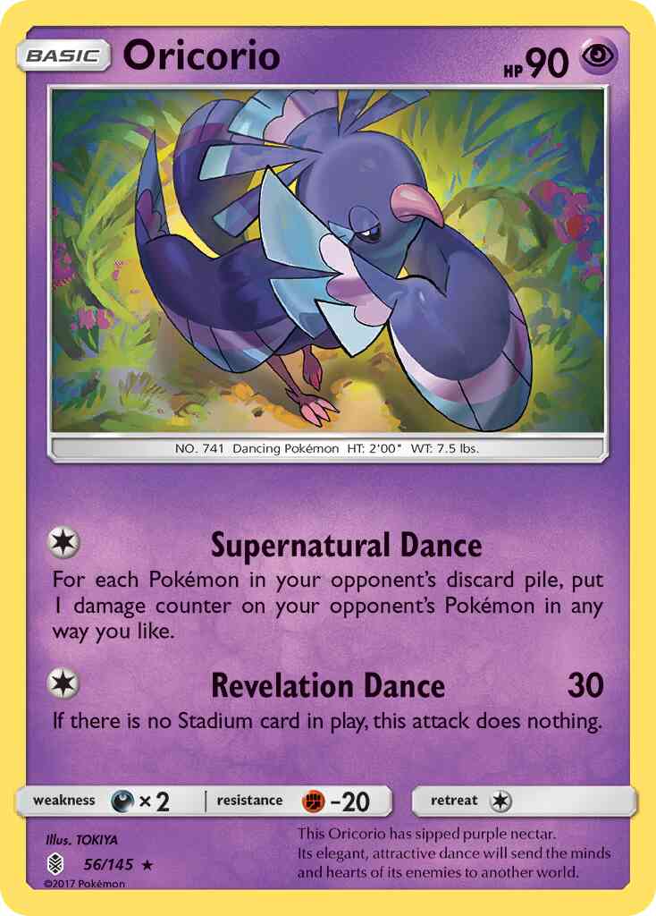 Oricorio - 56/145 - Rare [sm2-56] [Reverse Holo]