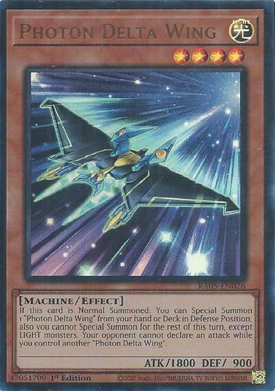 Photon Delta Wing - RA05-EN026 - Ultra Rare - 1st Edition