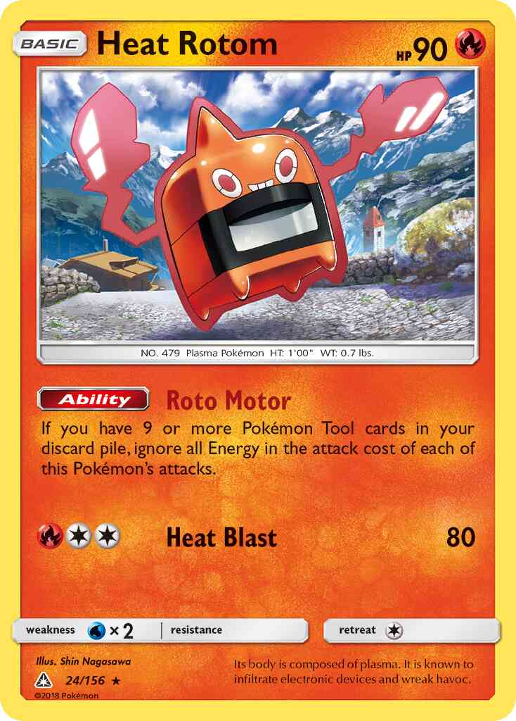 Heat Rotom - 24/156 - Rare [sm5-24] [Reverse Holo]