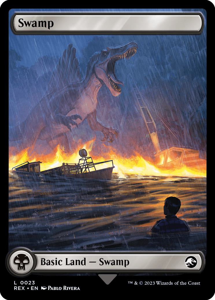 Swamp // Swamp [23] [Full Art] [Universes Beyond: Jurassic World Collection] [Non-Foil]