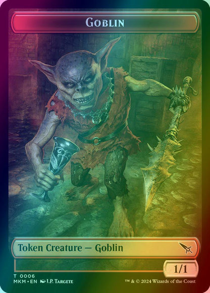 Detective Token (10) // Goblin Token (06) [Murders at Karlov Manor: Tokens] [Foil]