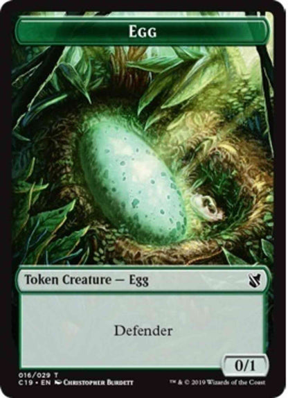 Egg Token (16) // Eldrazi Token (26) [Commander 2019 Tokens] [Non-Foil]