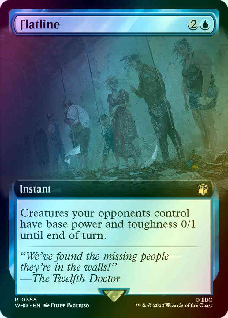 Flatline [358] [Extended Art] [Universes Beyond: Doctor Who] [Foil]