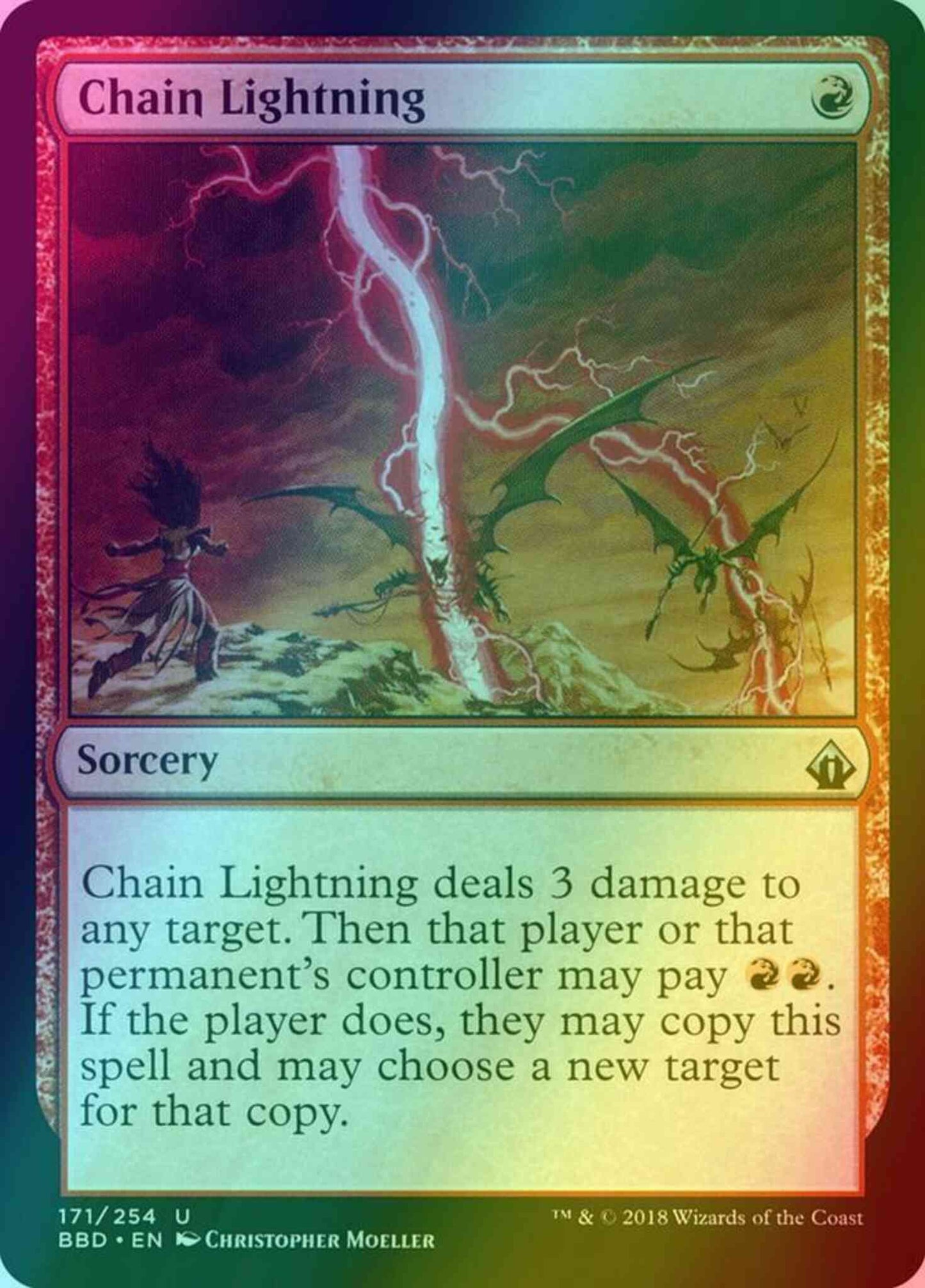 Chain Lightning [171] [Battlebond] [Foil]