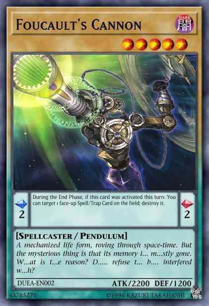 Foucault's Cannon - DUEA-EN002 - Super Rare - Unlimited