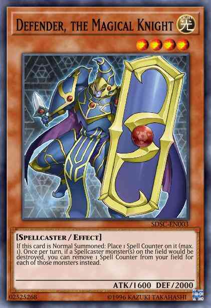 Defender, the Magical Knight - BP03-EN054 - Shatterfoil Rare - 1st Edition
