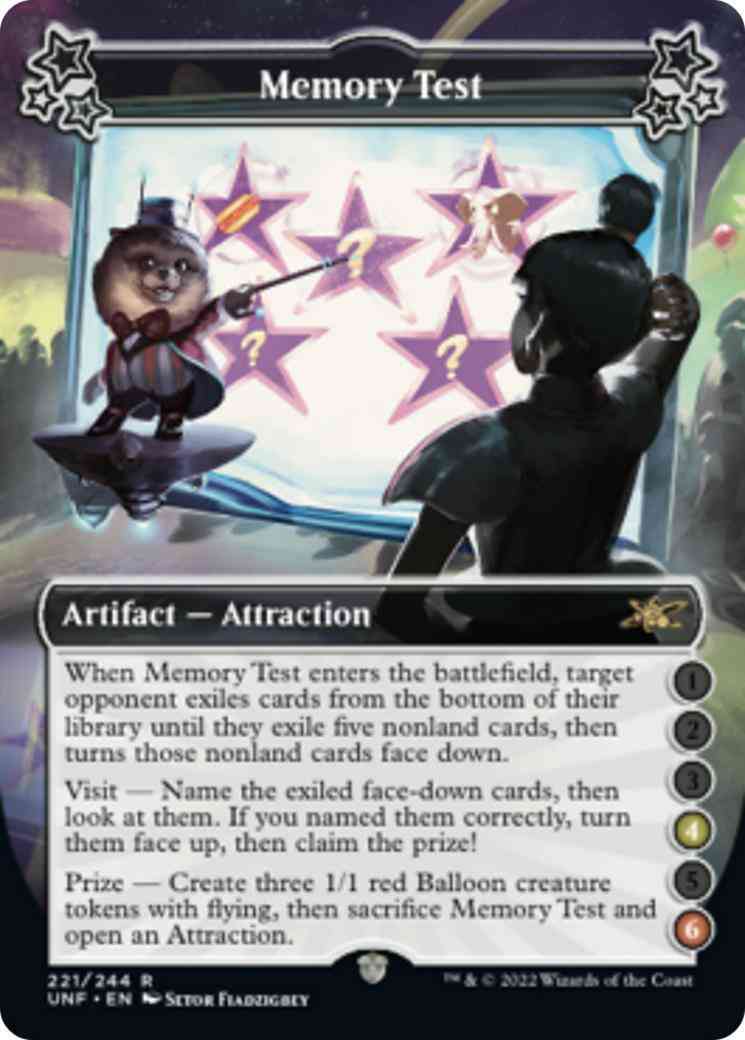 Memory Test (4/6) [221a] [Borderless] [Unfinity] [Non-Foil]