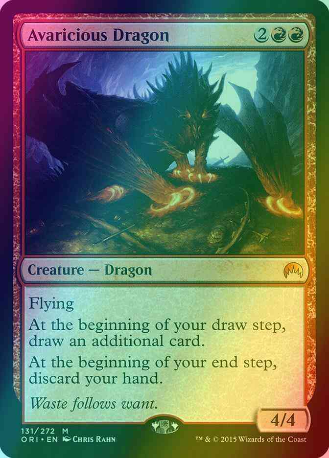 Avaricious Dragon [131] [Magic Origins] [Foil]