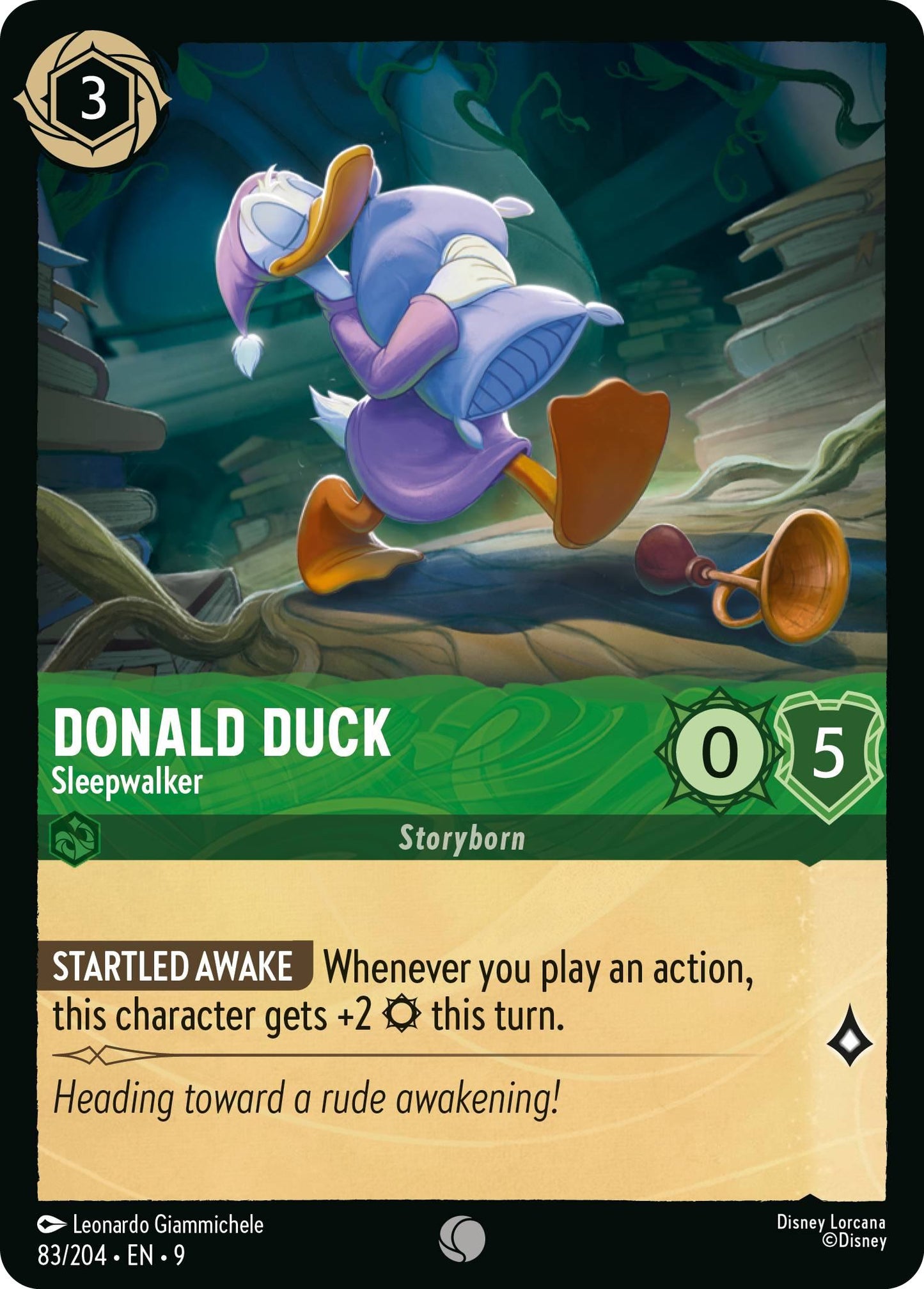 Donald Duck - Sleepwalker - 83/204 [Fabled] [Non-Foil]