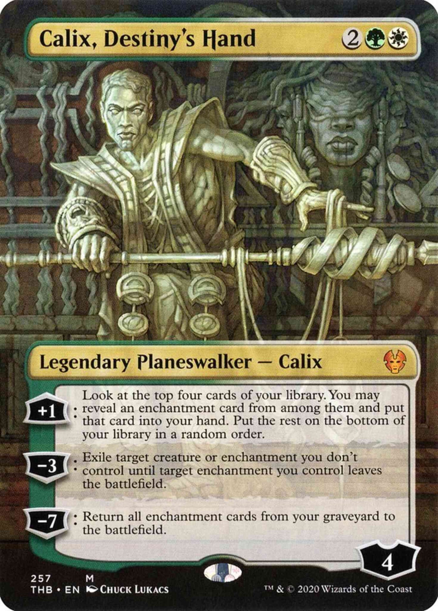 Calix, Destiny's Hand [257] [Borderless] [Theros Beyond Death] [Non-Foil]